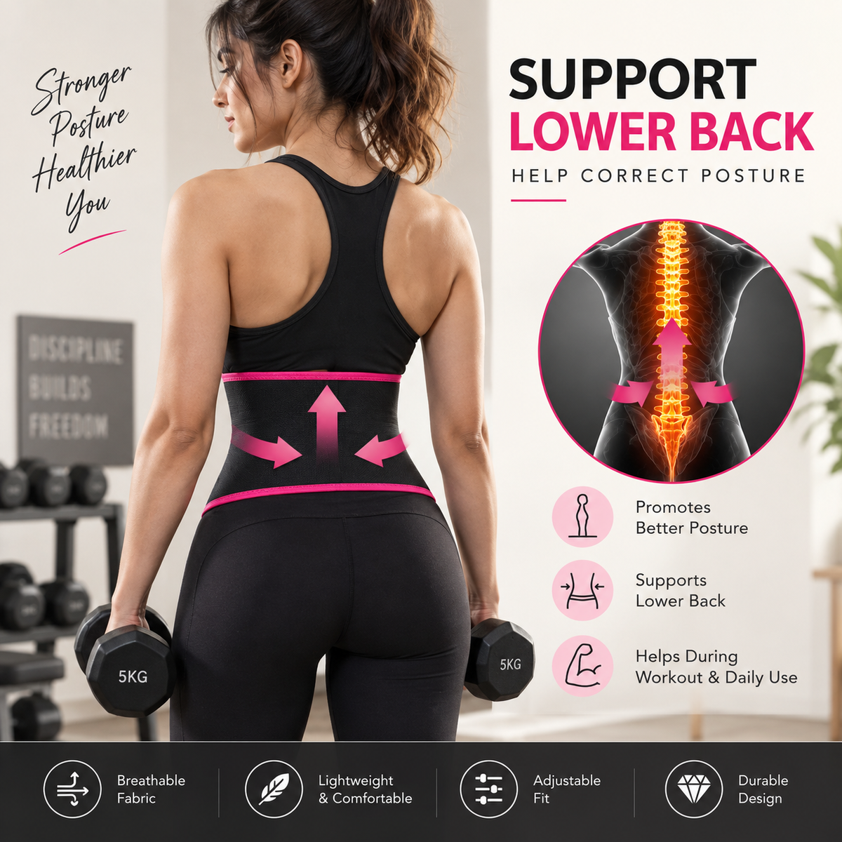 FitCurve Waist Support Belt